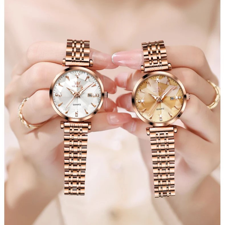 Ceas Dama Olevs CS1645 Rose Gold Elegant - imagine 5