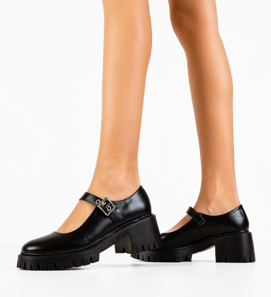 Pantofi Casual Pleun Negri - Confort și Stil Zilnic - imagine 3