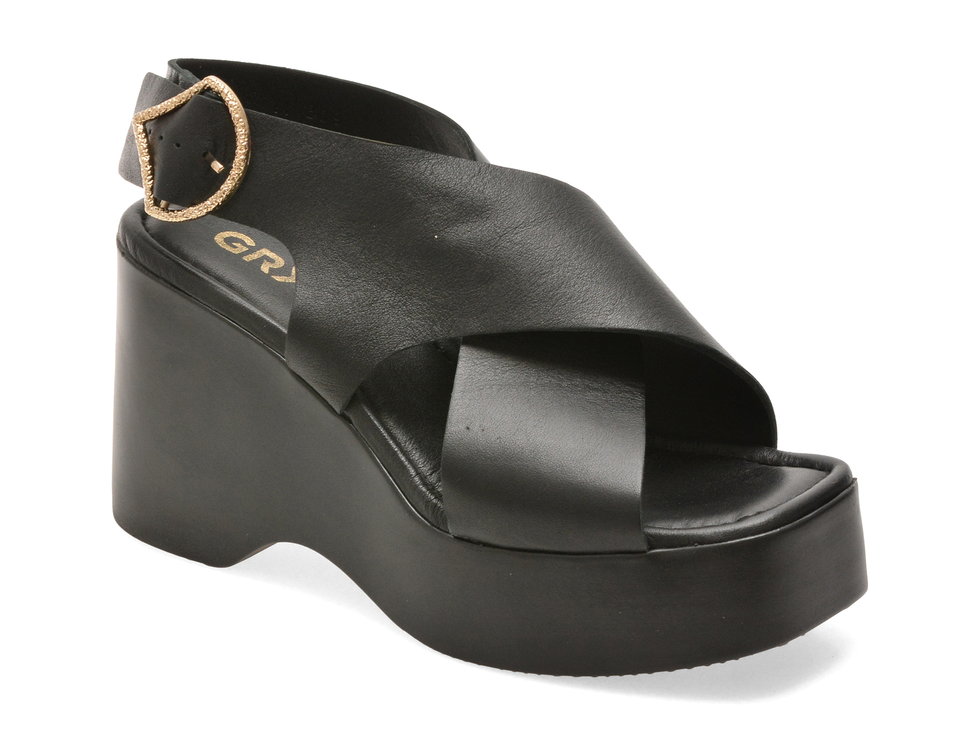 Sandale GRYXX Negre Piele Naturală M809