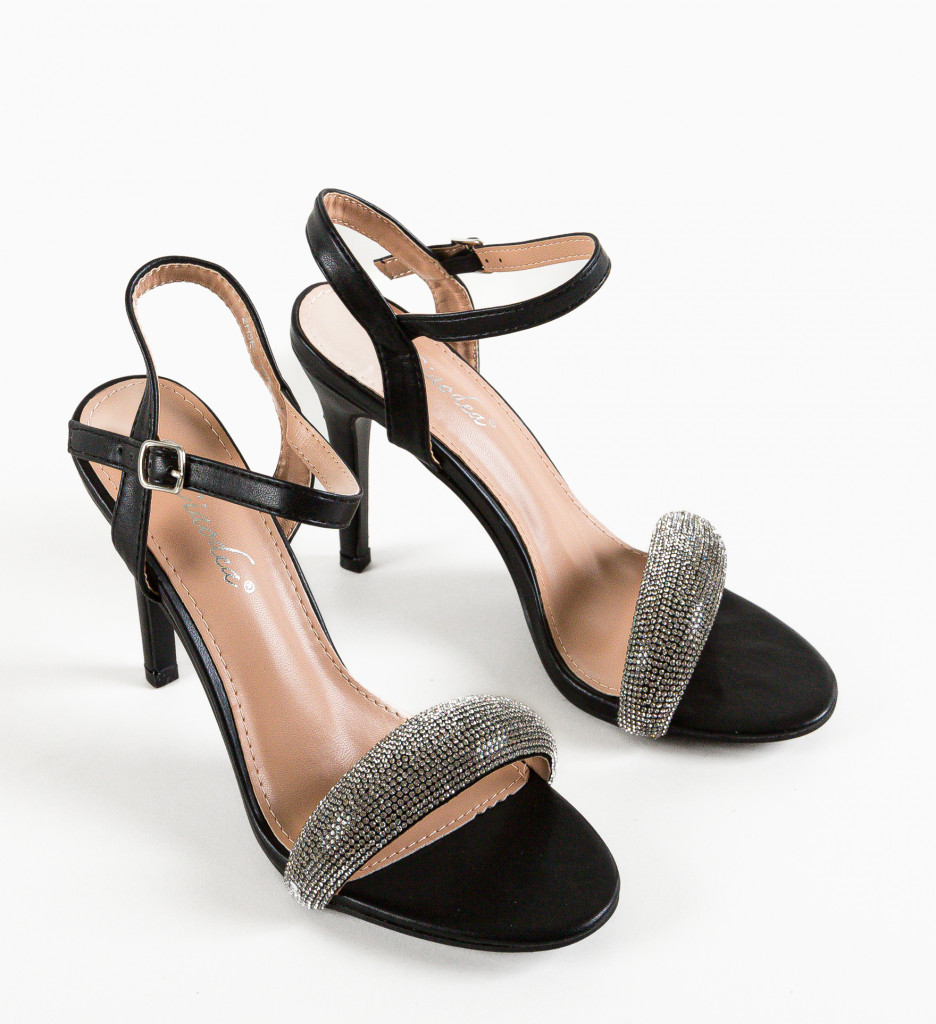 Sandale cu Toc Cyill Negre - Eleganță și Stil - imagine 7