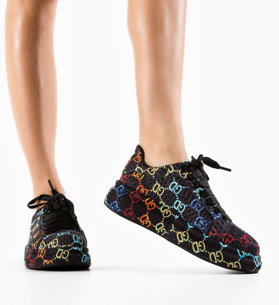 Sneakers Dama Zima Negri - Confort și Stil - imagine 2