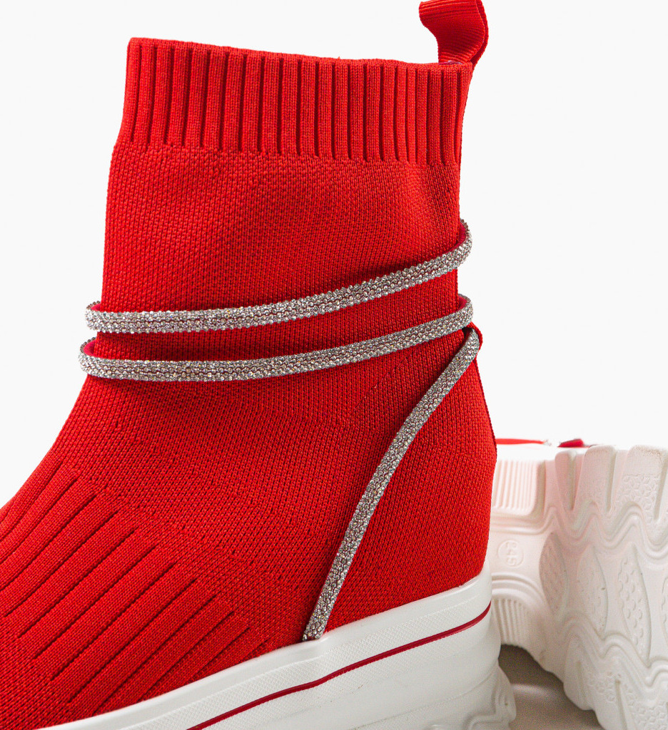Sneakers Dama Rosii - Confort si Stil Urban - imagine 8