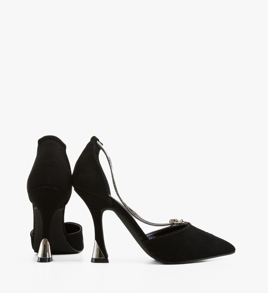Pantofi dama Olcami Negri eleganți cu toc - imagine 2