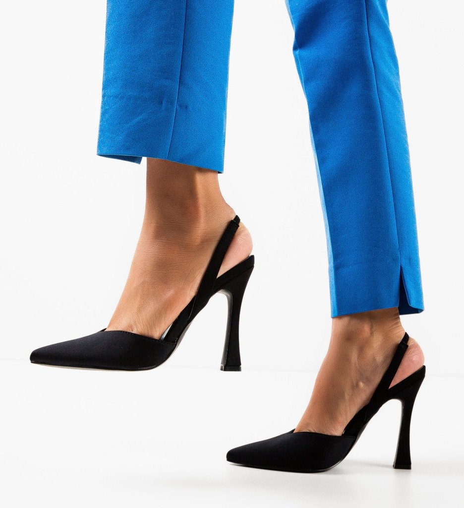 Pantofi cu toc Vanty Negri - Eleganță și Stil - imagine 3