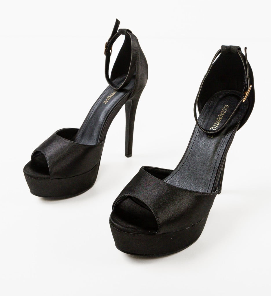 Sandale Euandro Negre | Eleganță și Stil - imagine 8