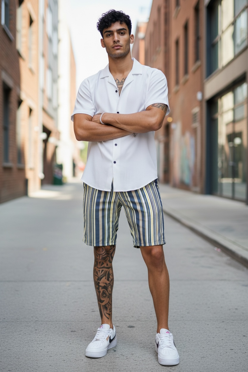 Pantaloni Scurti Imprimeu | Stil si Confort Casual - imagine 2