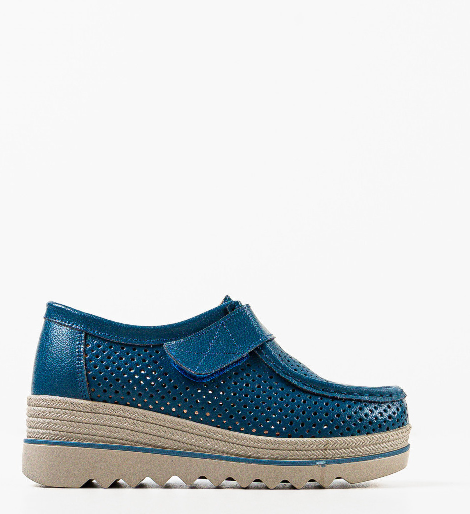 Pantofi Casual Torinas Albaștri Confortabil - imagine 4