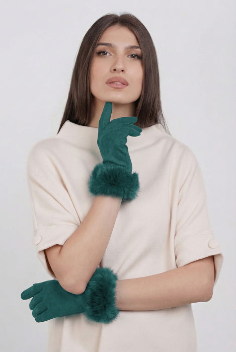 Mănuși Dama Catifelate cu Touchscreen | Shopika