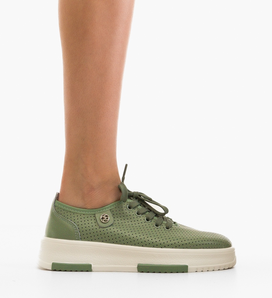 Pantofi Casual Ygrysha Verzi | Confort & Stil - imagine 4