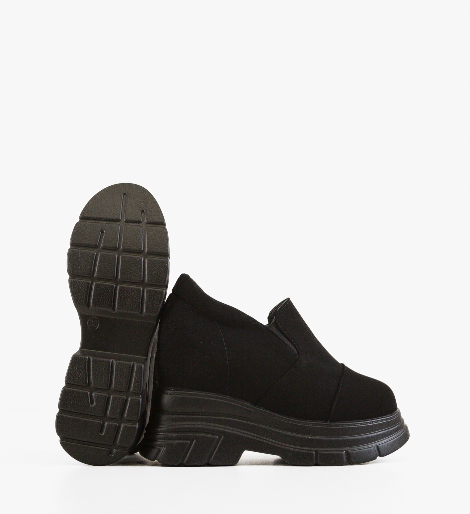 Pantofi Casual Dama Lamzay Negri - Confort & Stil - imagine 5