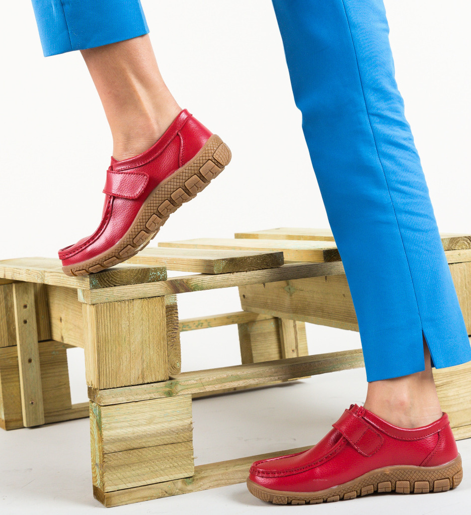 Pantofi Casual Kidd Rosii - Confort și Stil - imagine 4