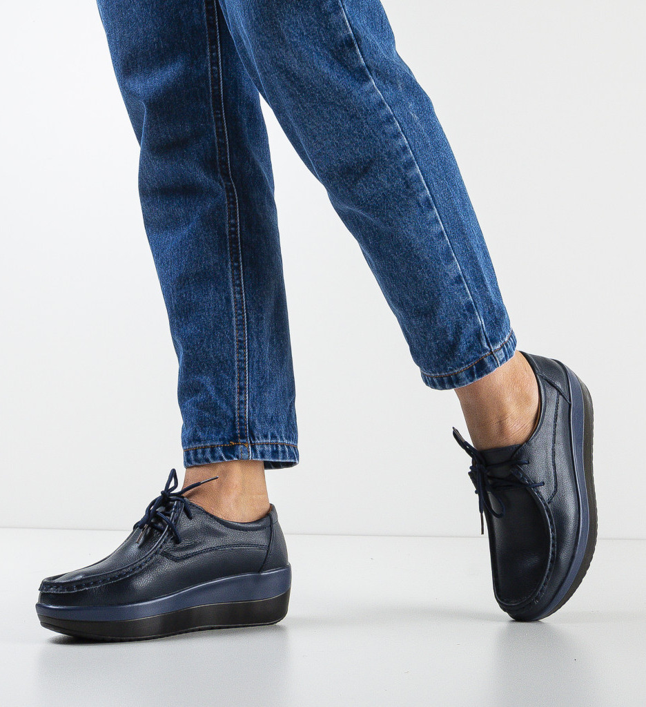 Pantofi Casual Vlasta Bleumarin - Confort și Eleganță - imagine 2