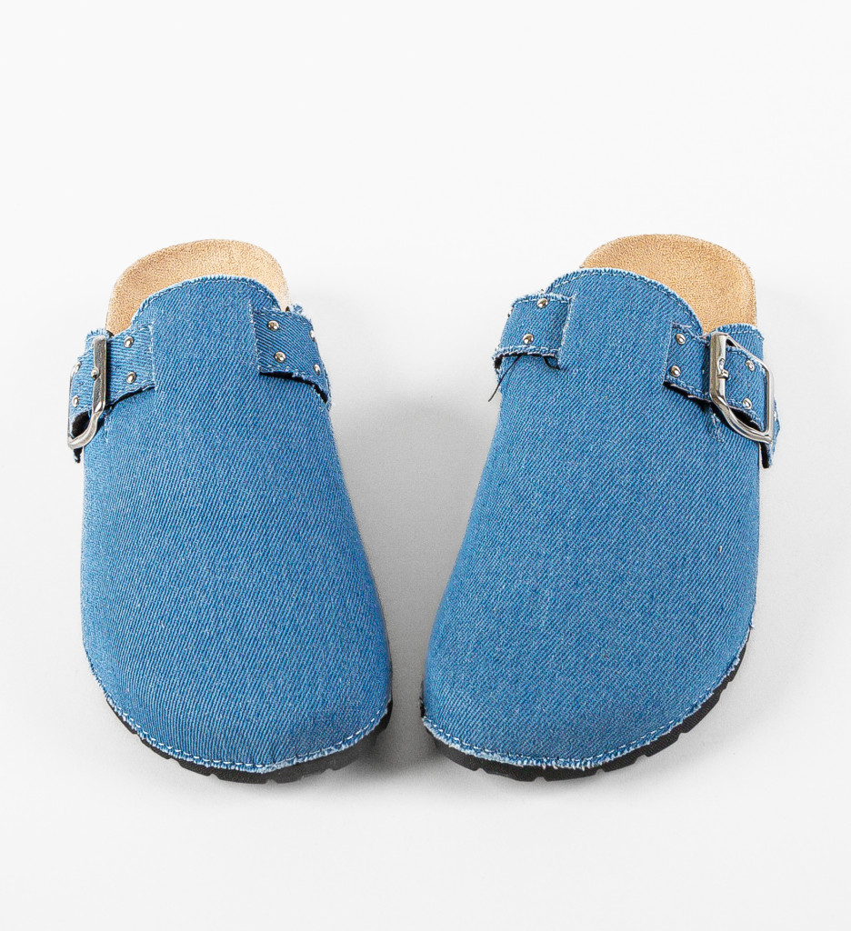 Papuci Neckar Albastri - Confort Casual - imagine 10