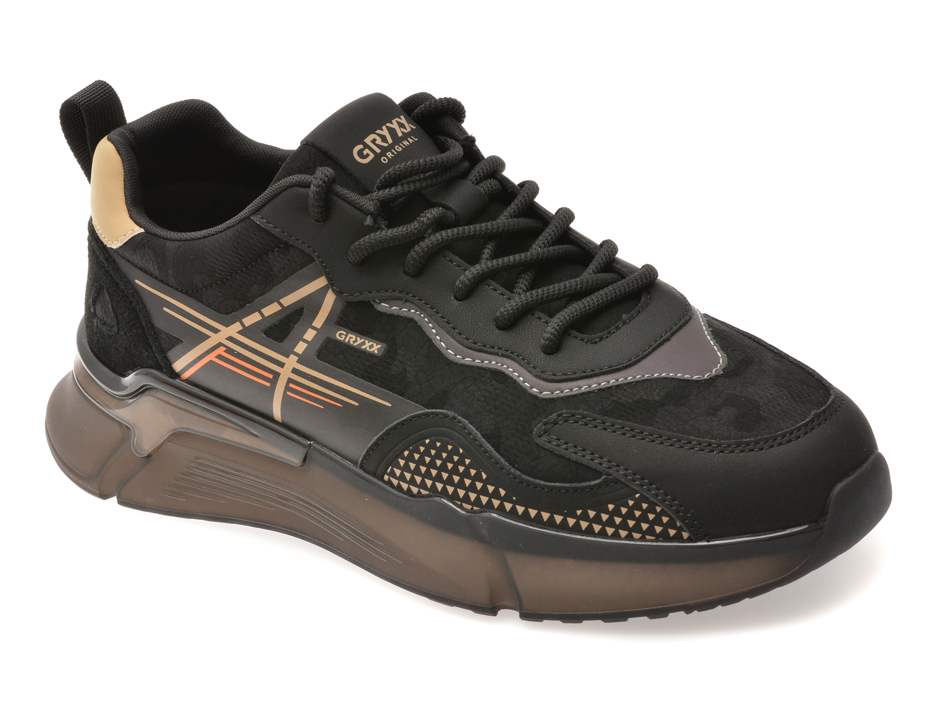 Pantofi Sport GRYXX Negri Piele Ecologică | Eleganță și Confort