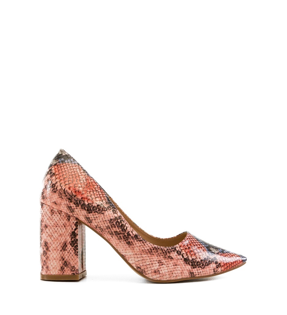 Pantofi cu Toc Codill Roz 2 - Stil Feminin - imagine 4
