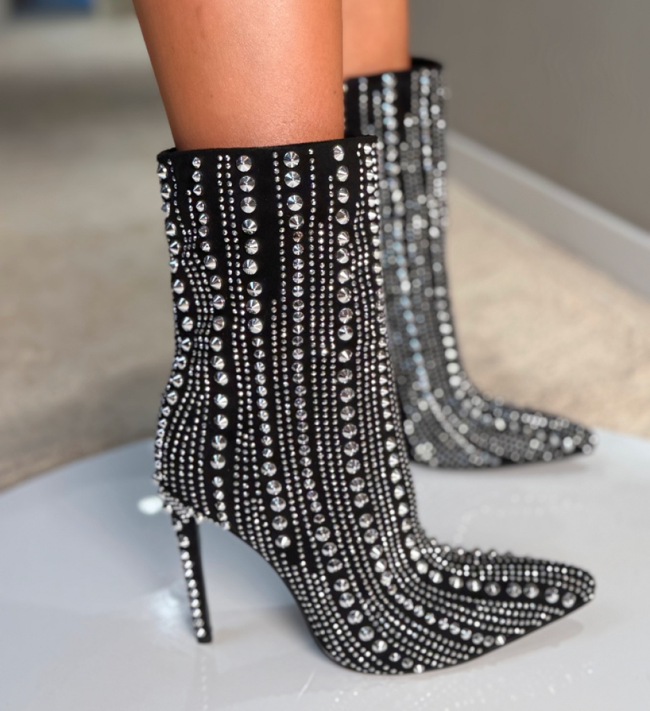 Botine Tintime Negre Depurtat - Eleganță Premium - imagine 2