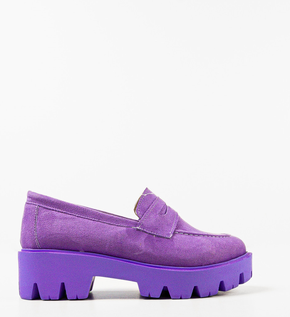 Pantofi Casual Gyna Mov | Confort și Stil - imagine 4