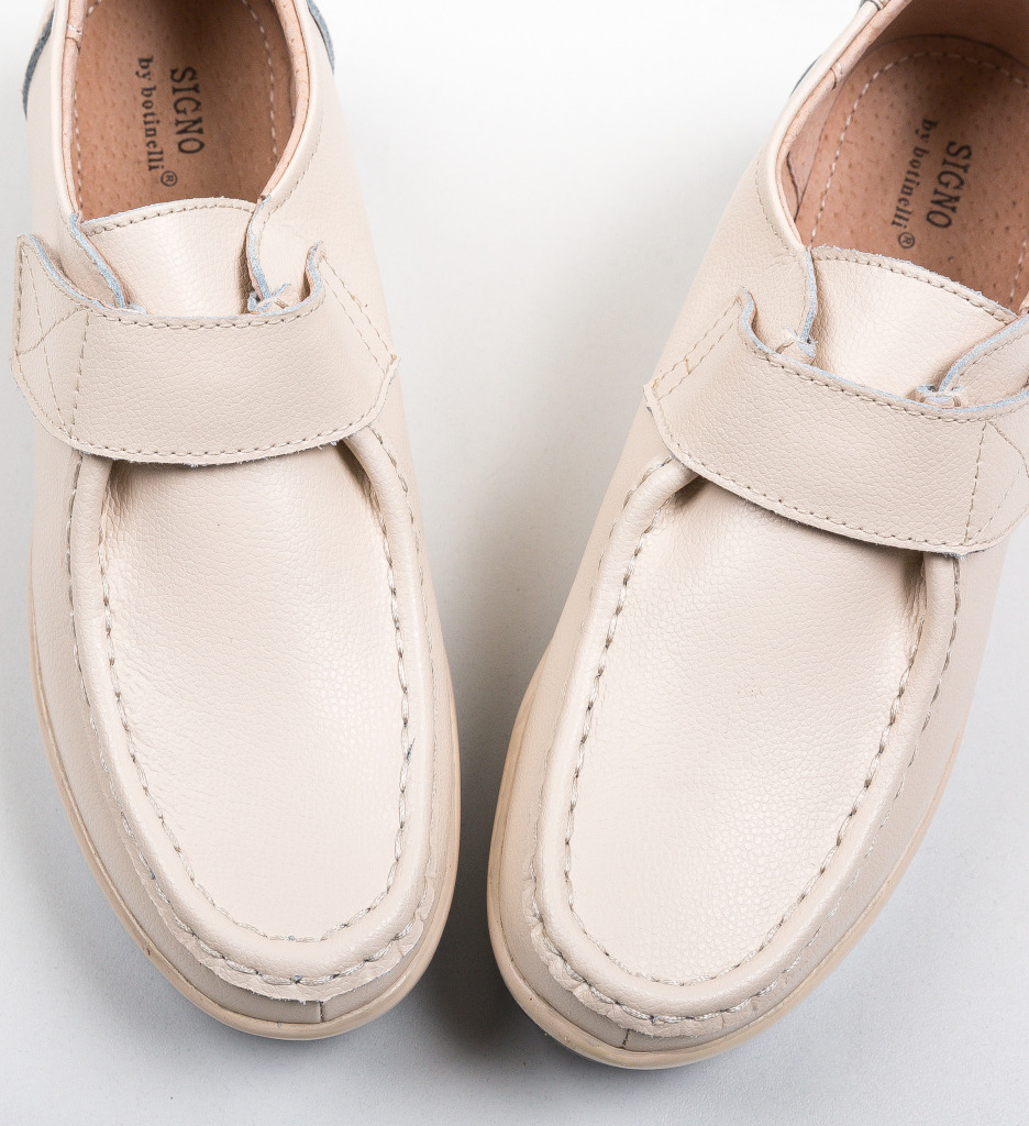 Pantofi Casual Groma Bej | Confort și Eleganță - imagine 6