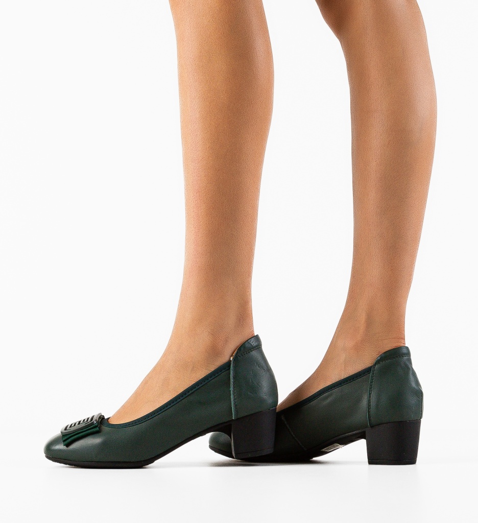 Pantofi Bobbi Verzi - Eleganță și Stil - imagine 3
