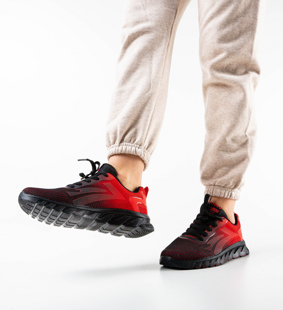 Pantofi Sport Caiden Roșii - Confort Maxim - imagine 3