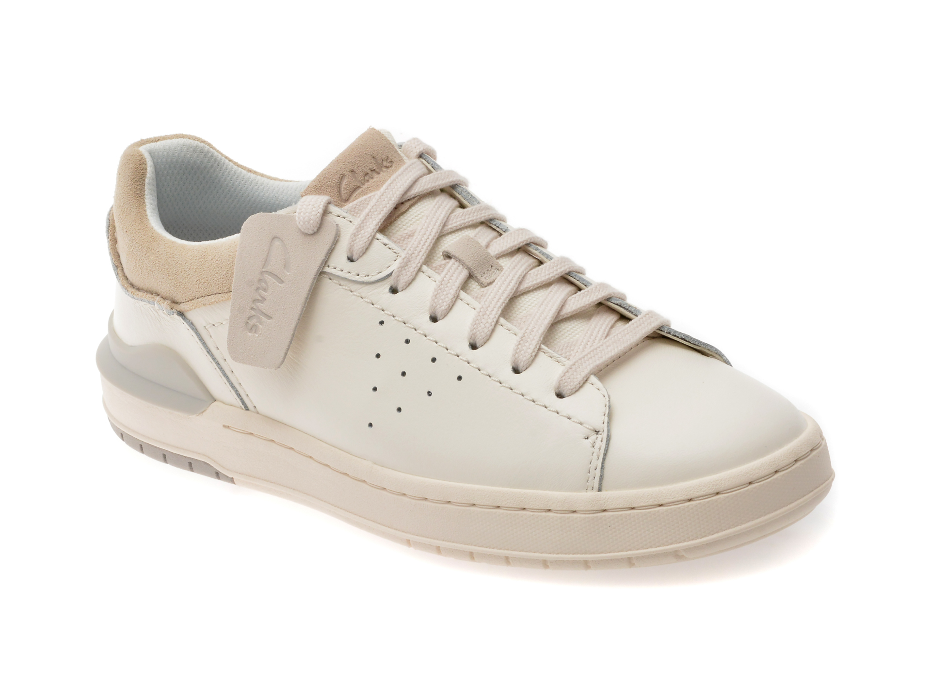 Pantofi Sport Clarks Albi din Piele Naturala