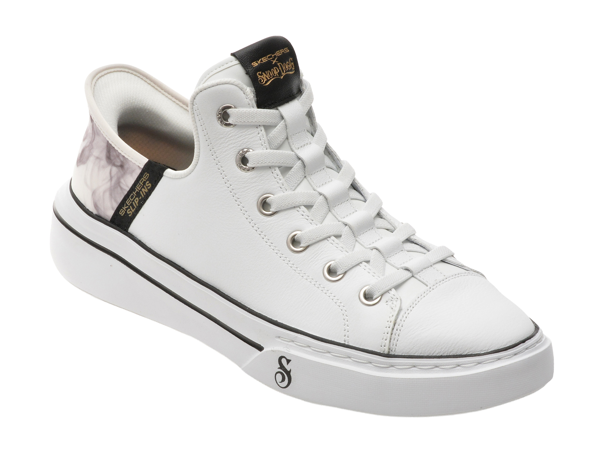 Pantofi Skechers SNOOP ONE Albi și Confortabili - imagine 2