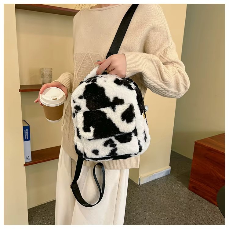 Rucsac Picadili Arlenis GT3715 Elegant Negru/Alb - imagine 6