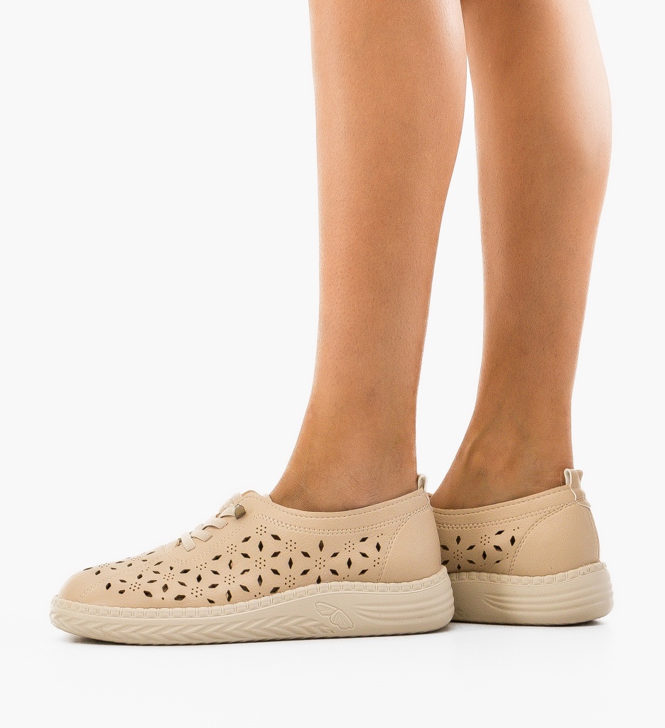 Pantofi Casual Dama Guha Bej | Confort si Stil - imagine 2