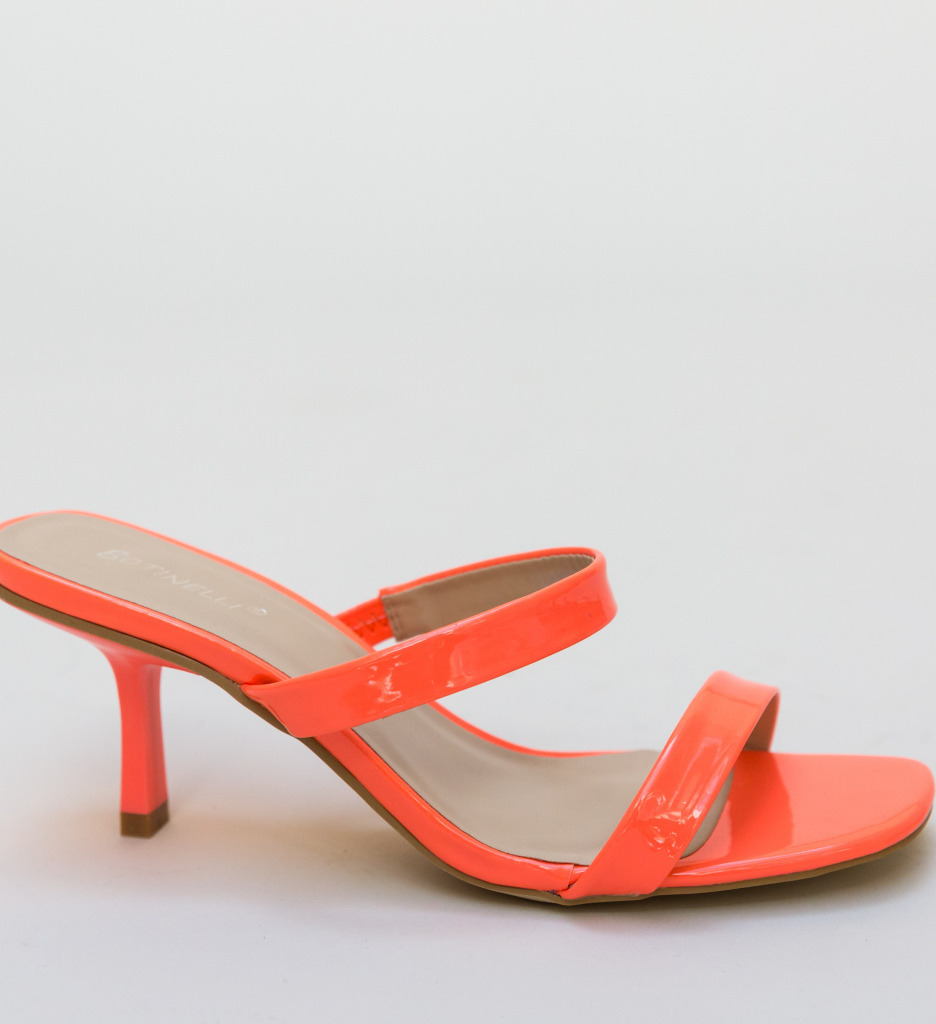 Sandale Draguv Corai cu Toc Elegante - imagine 5