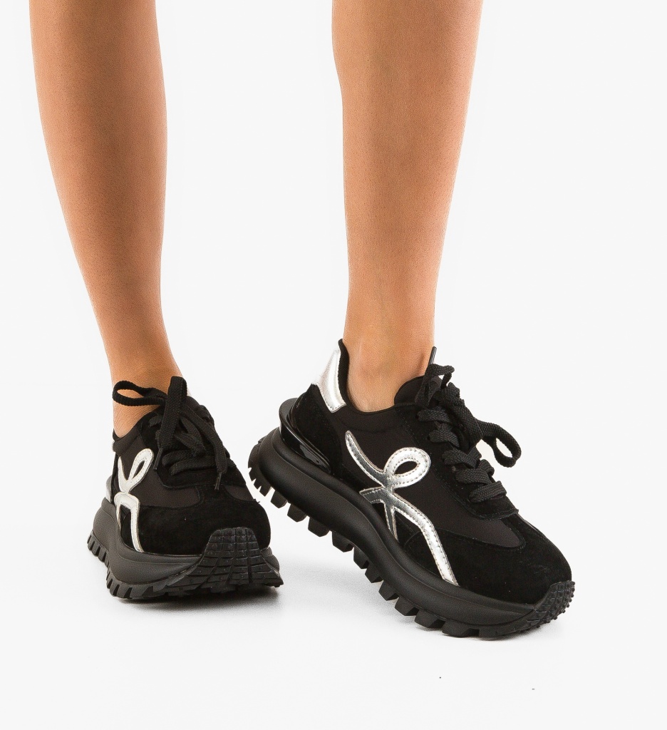 Sneakers Dama Amotto Negri - Confort si Stil