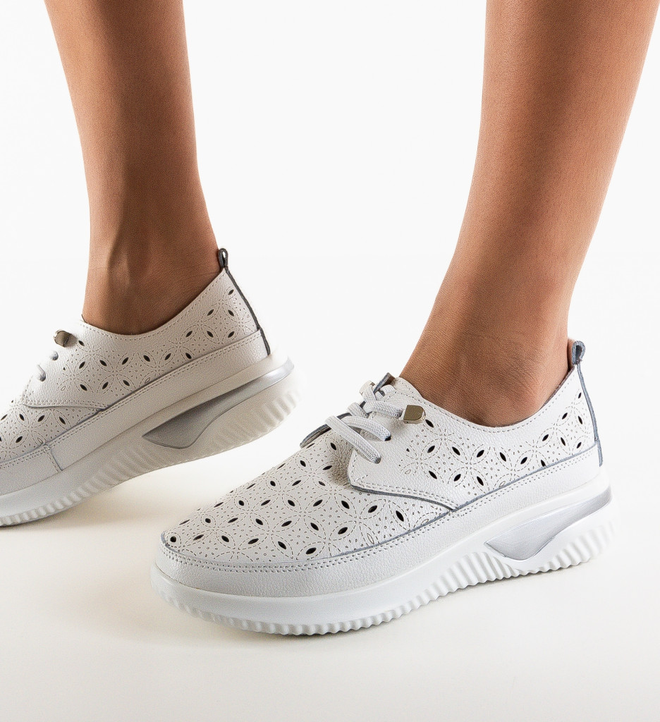 Pantofi Casual Balaj Albi - Confort și Stil - imagine 3