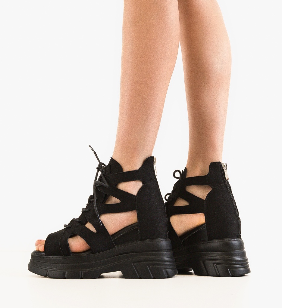 Platforme Osanne Negre | Eleganță și Confort