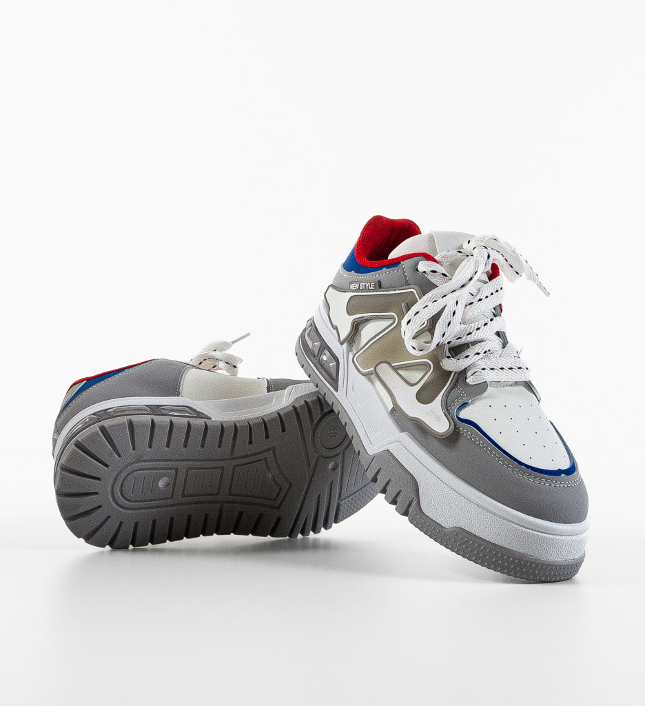 Sneakers Dama Gri - Confort și Stil Sport - imagine 7