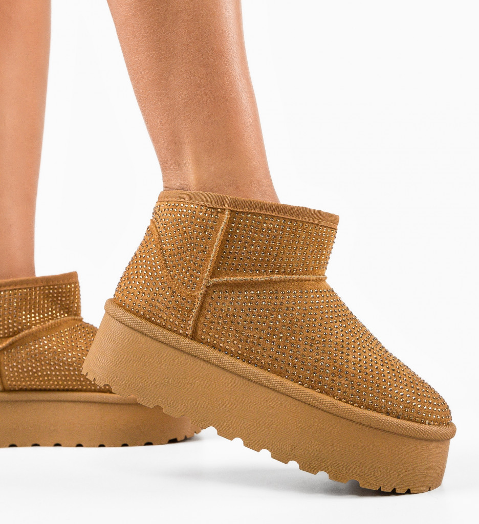 Cizme Ug Dama Oliv Camel | Confort și Stil - imagine 3