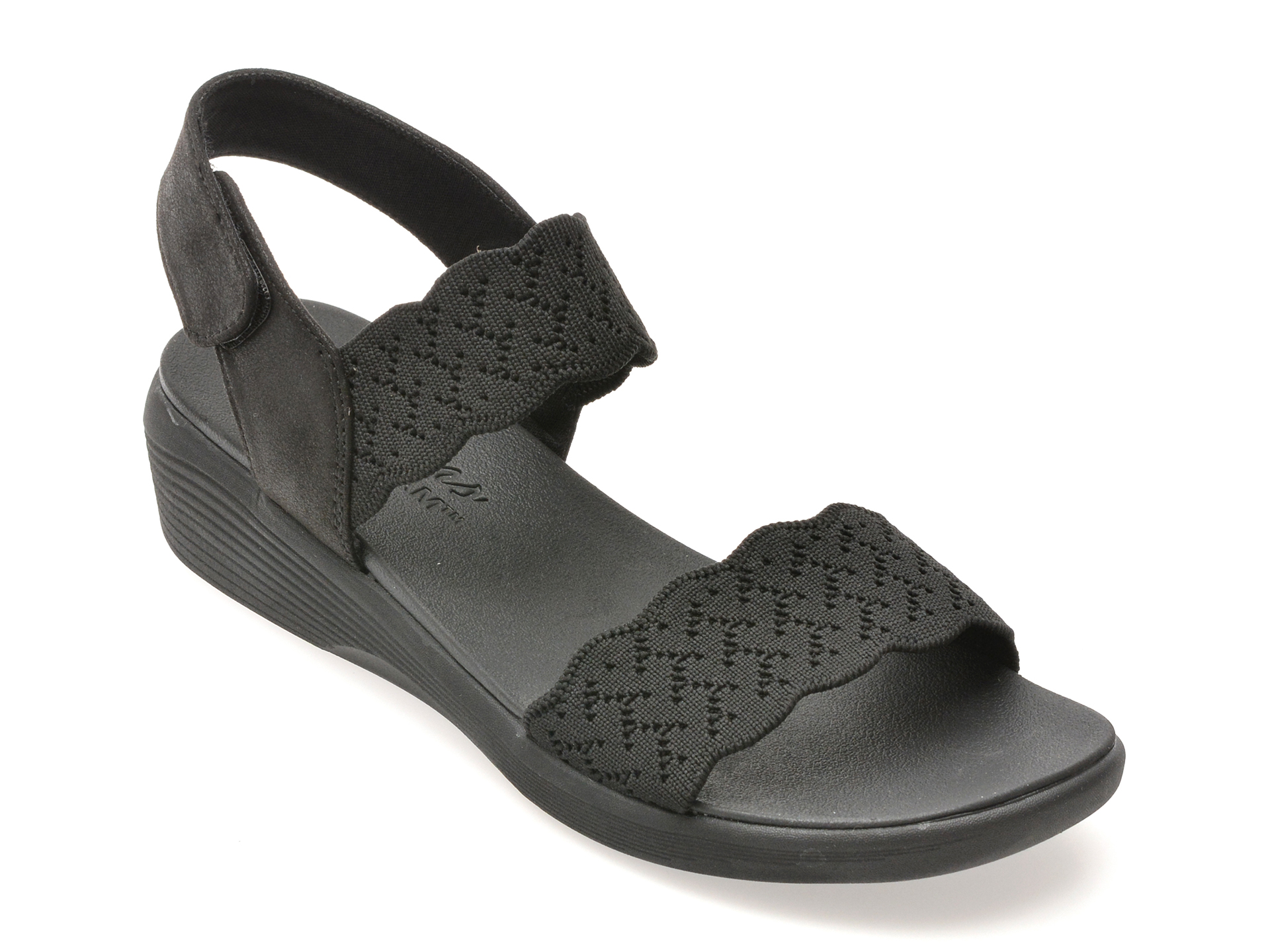 Sandale Skechers Arya Negre | Confort Zilnic