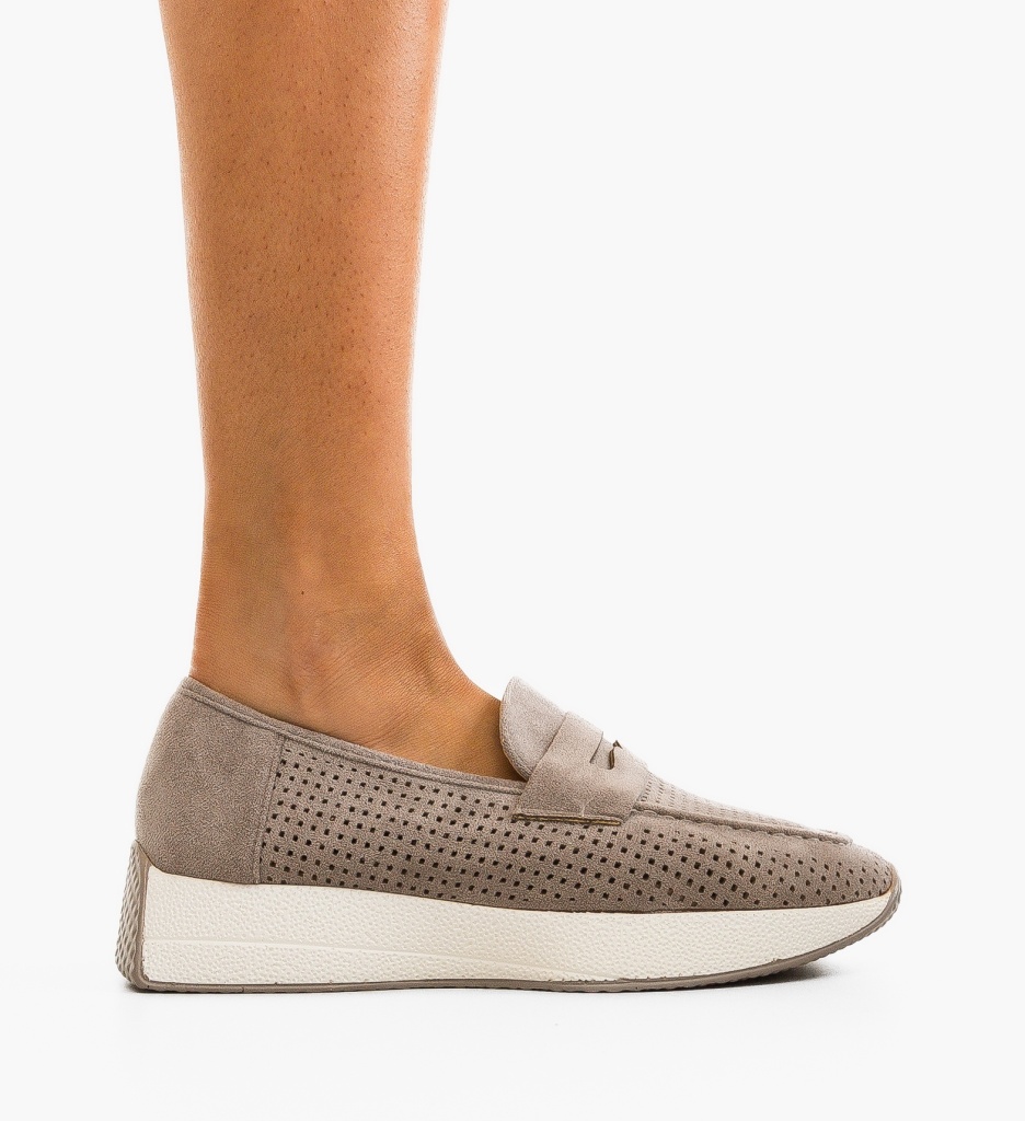 Pantofi Casual Dama Rose Gri, Confort Maxim - imagine 2