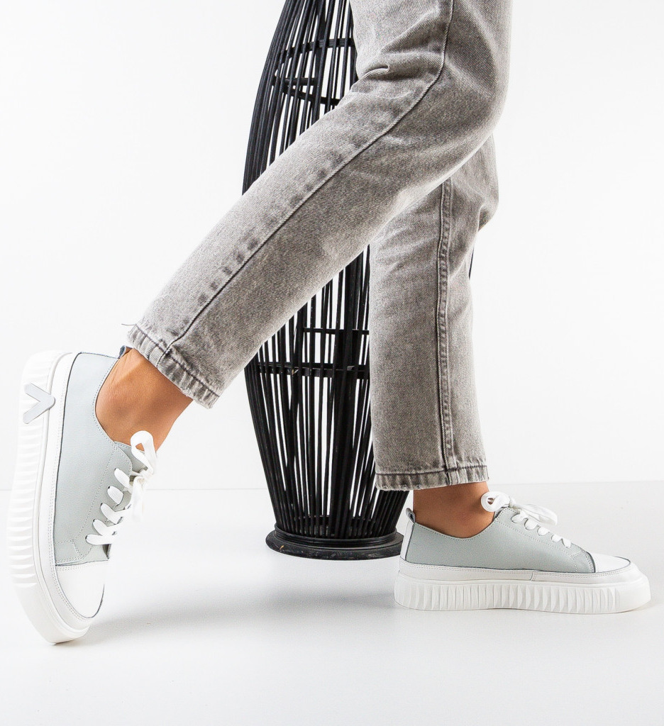 Sneakers Dama Colon Gri | Confort și Stil - imagine 2