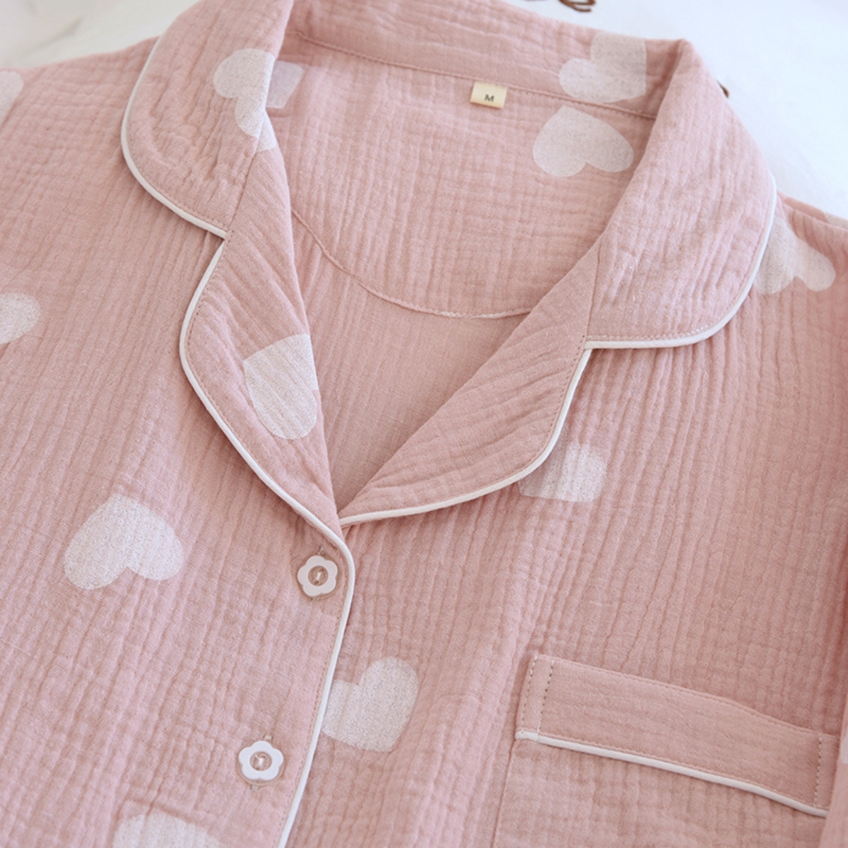 Pijama Dama Delis Sweet Night Bumbac 100% Alb - imagine 5