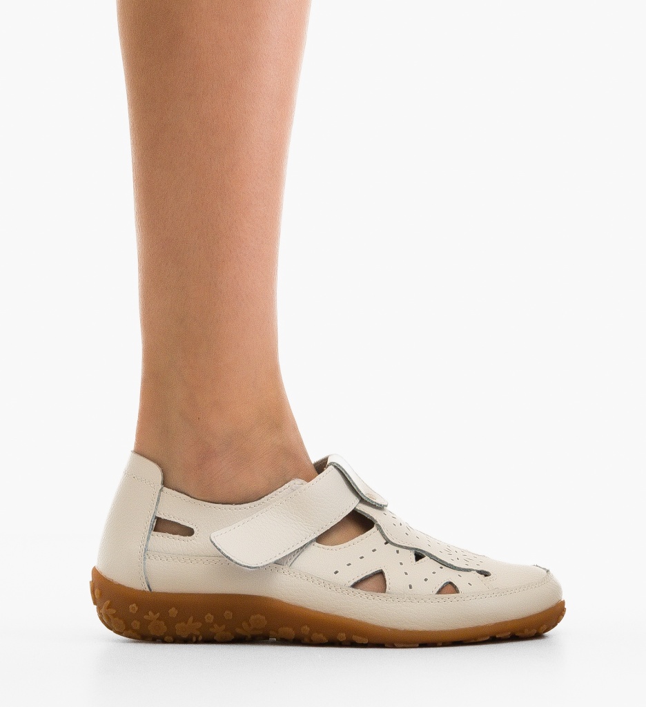 Pantofi Casual Pampy Albi - Confort și Stil - imagine 6