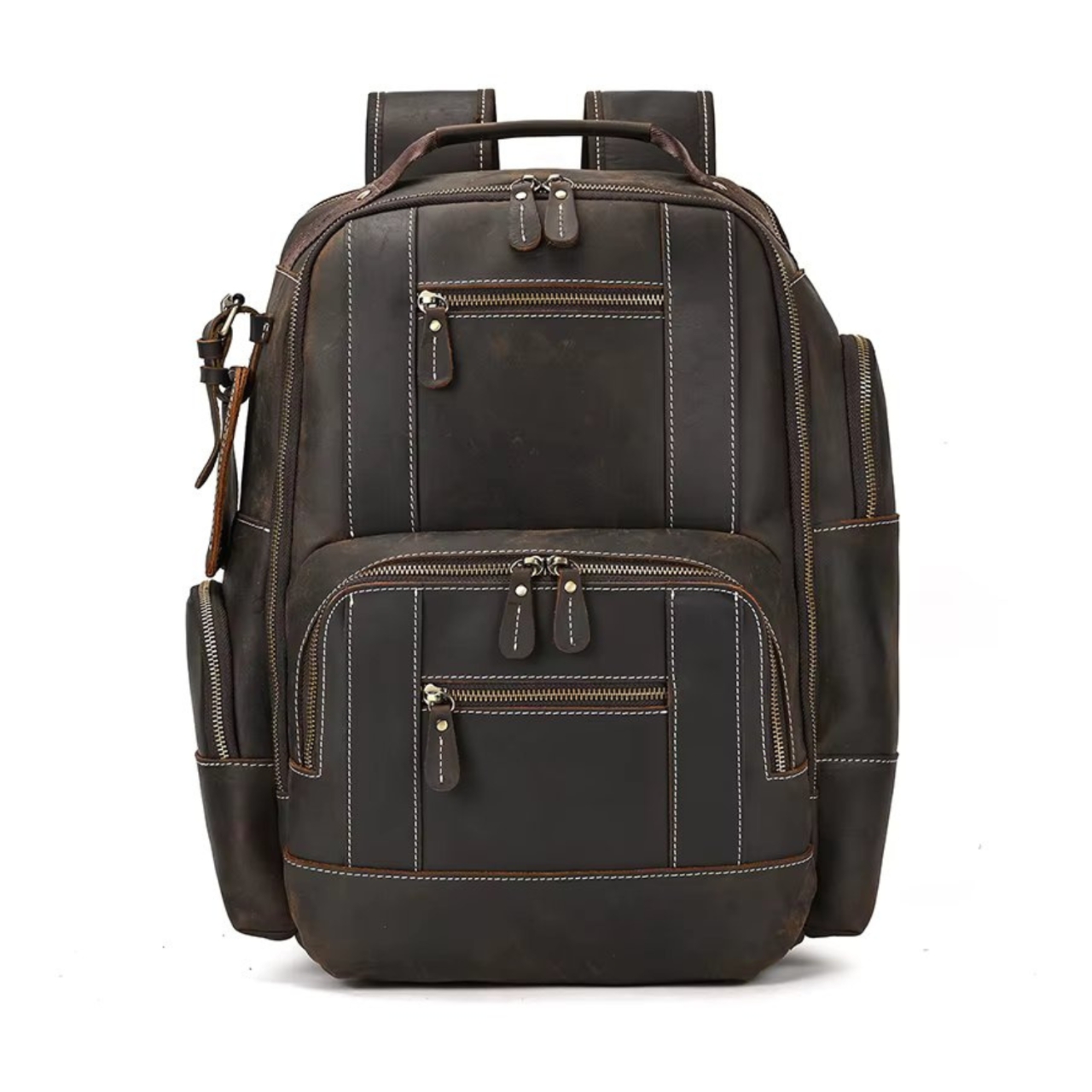 Rucsac Piele Barbati Delis GT3333 Maro Laptop