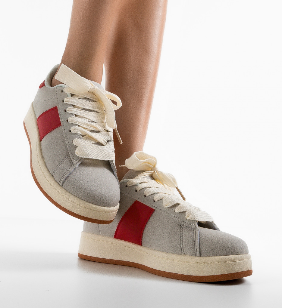 Sneakers Kionba Gri - Confort și Stil Sport - imagine 3