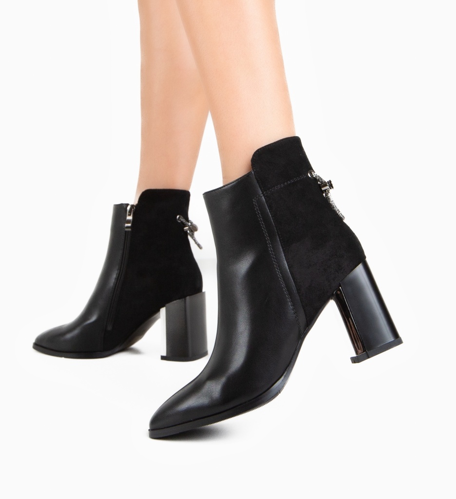 Botine Dama Ordey Negre - Eleganță și Confort - imagine 3
