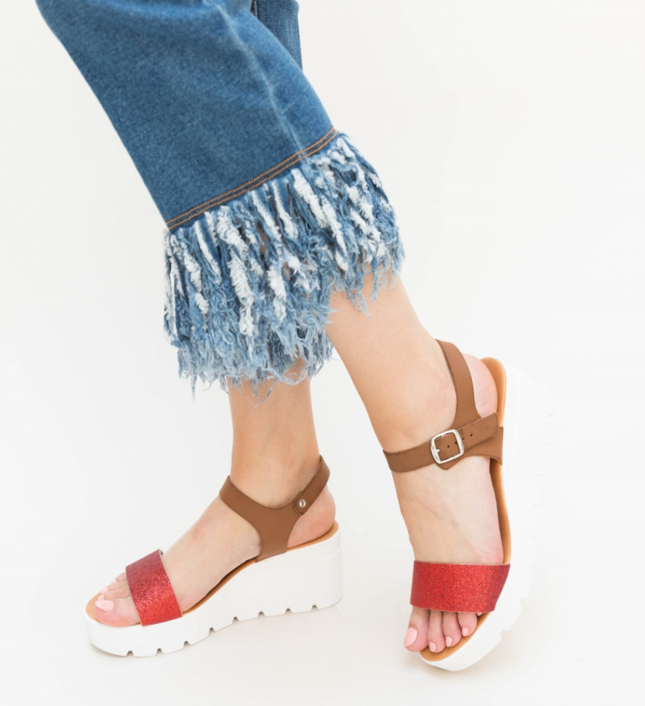 Platforme Vedira Rosii | Stil si Confort - imagine 2