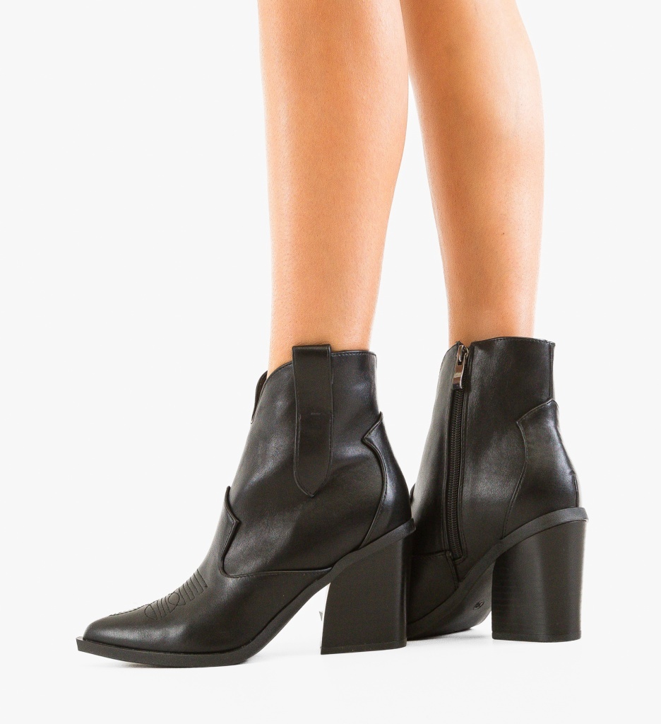 Botine Dama Dafyd Negre - Eleganță și Confort - imagine 3
