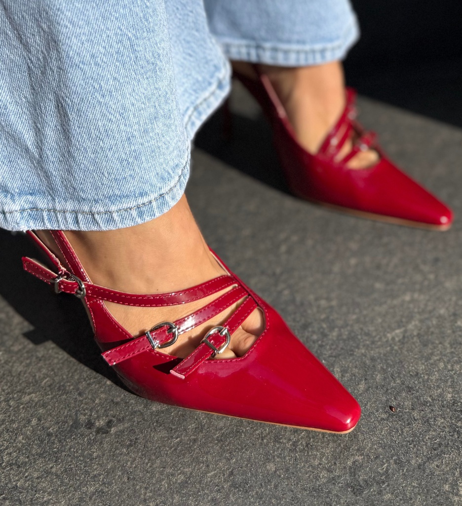 Pantofi Ysaya Rosii cu Toc - Eleganță Asigurată - imagine 4