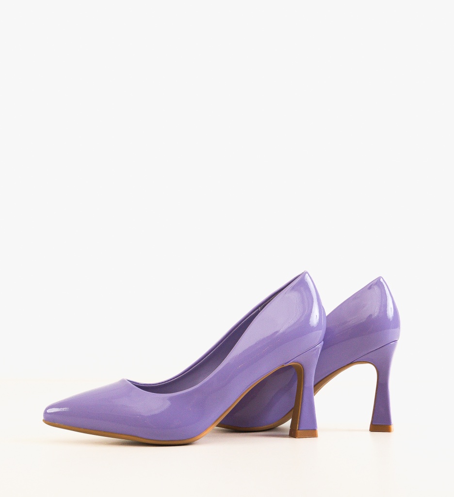 Pantofi Dama Tany Mov | Eleganți cu Toc - imagine 4