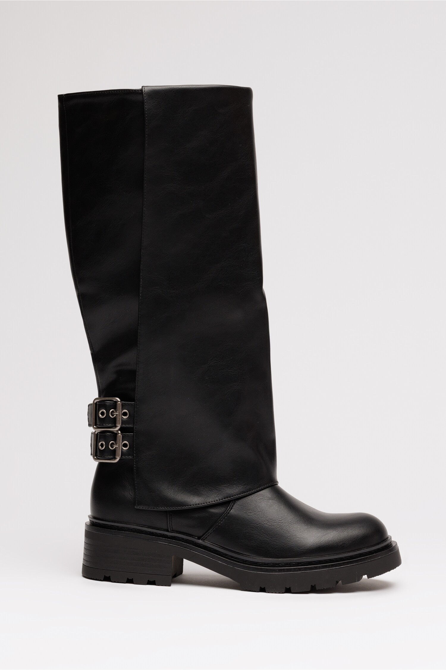 Cizme Negre cu Catarame - Design Modern
