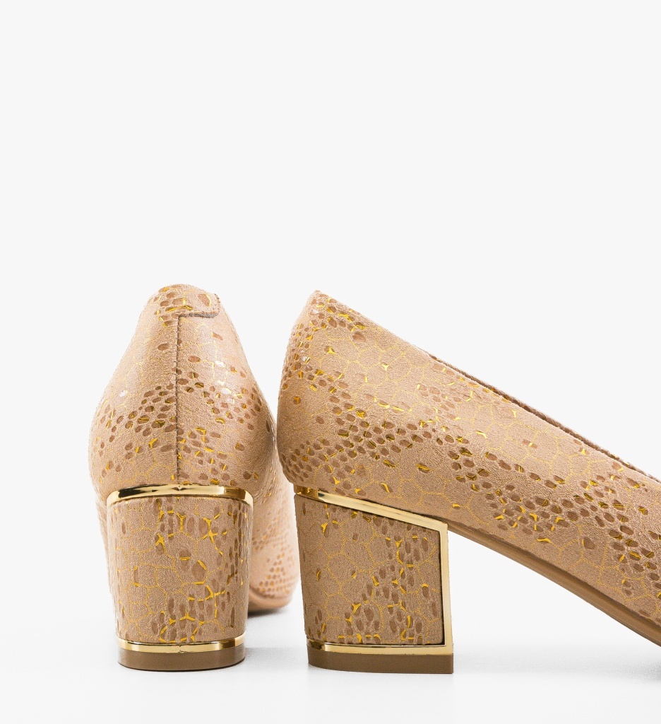 Pantofi Dama Teord Bej Eleganți - imagine 5