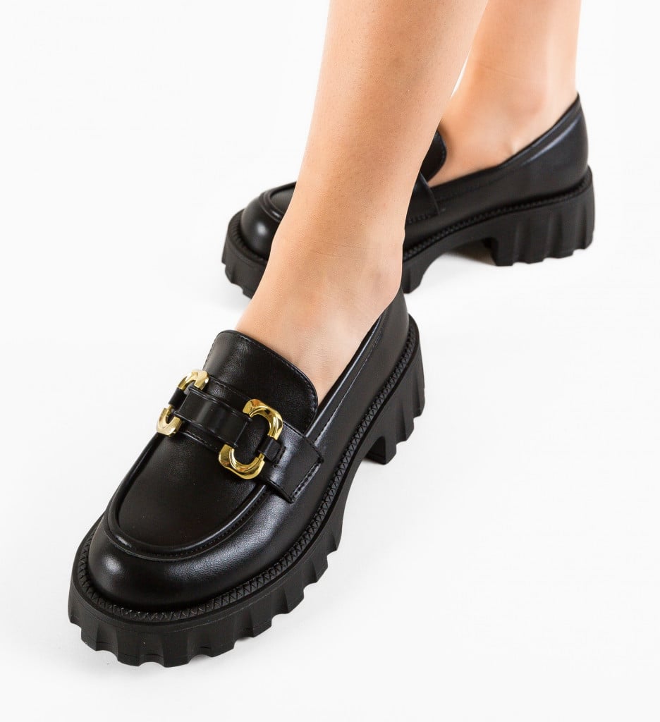 Pantofi Casual Gully Negri - Confort și Stil - imagine 6