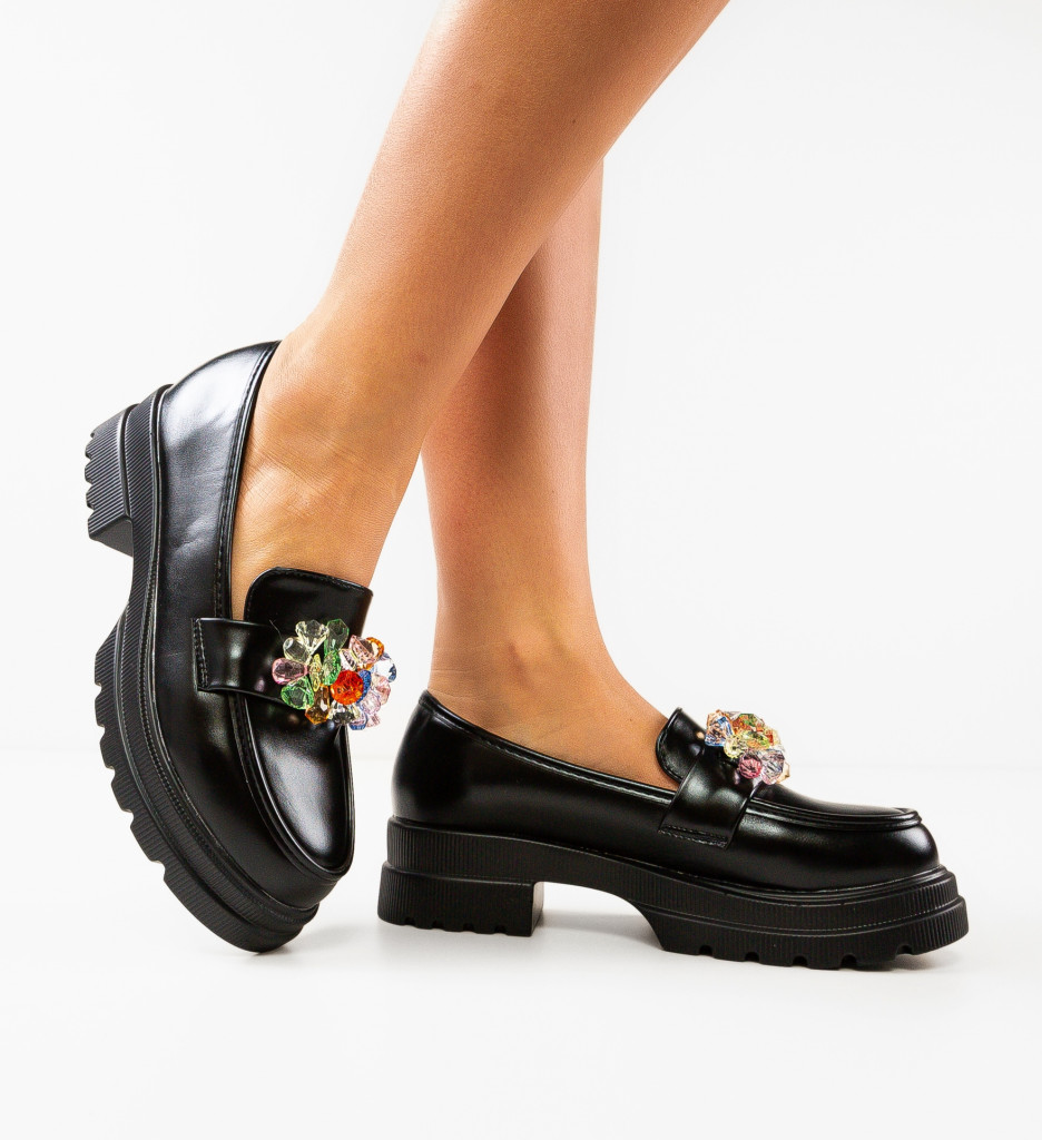 Pantofi Casual Dama Miska Negri | Confort și Stil - imagine 2
